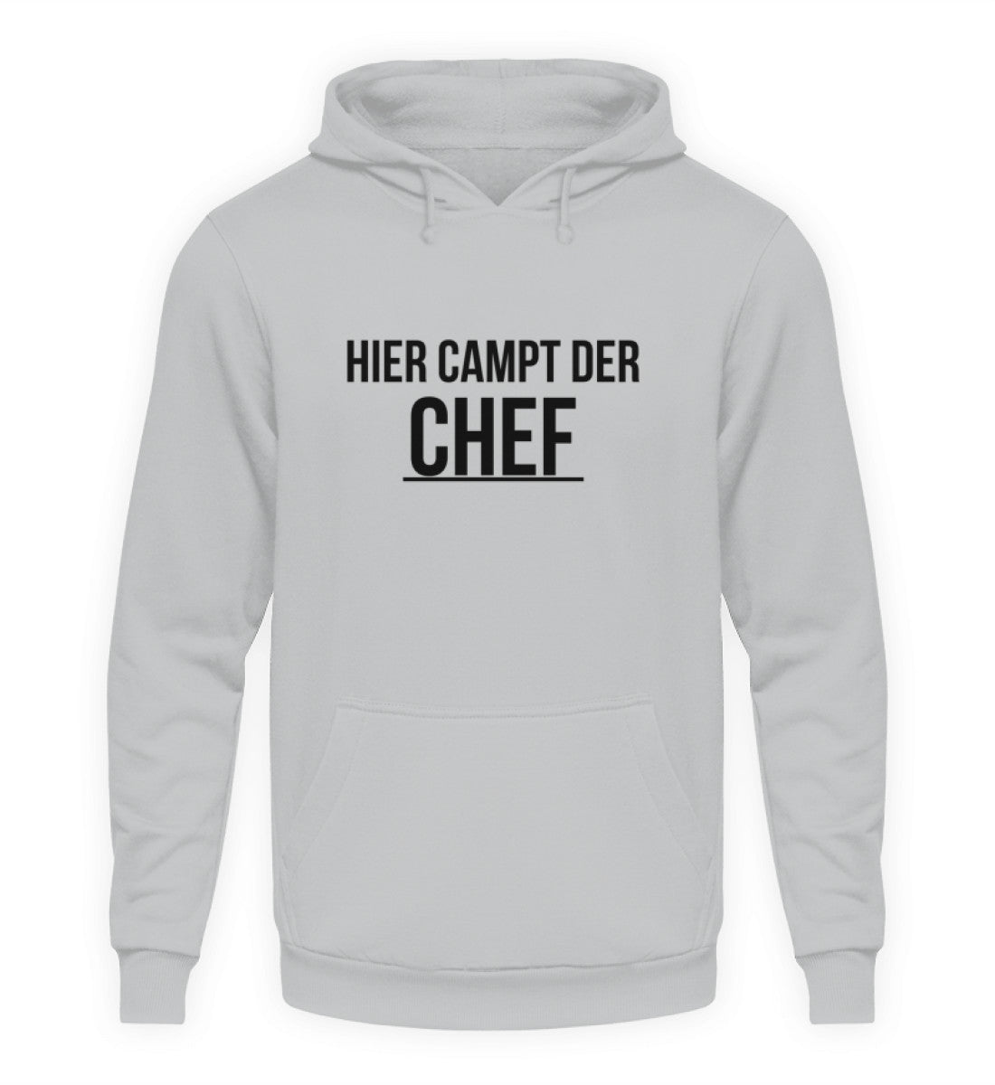 Hier campt der Chef - Unisex Kapuzenpullover Hoodie