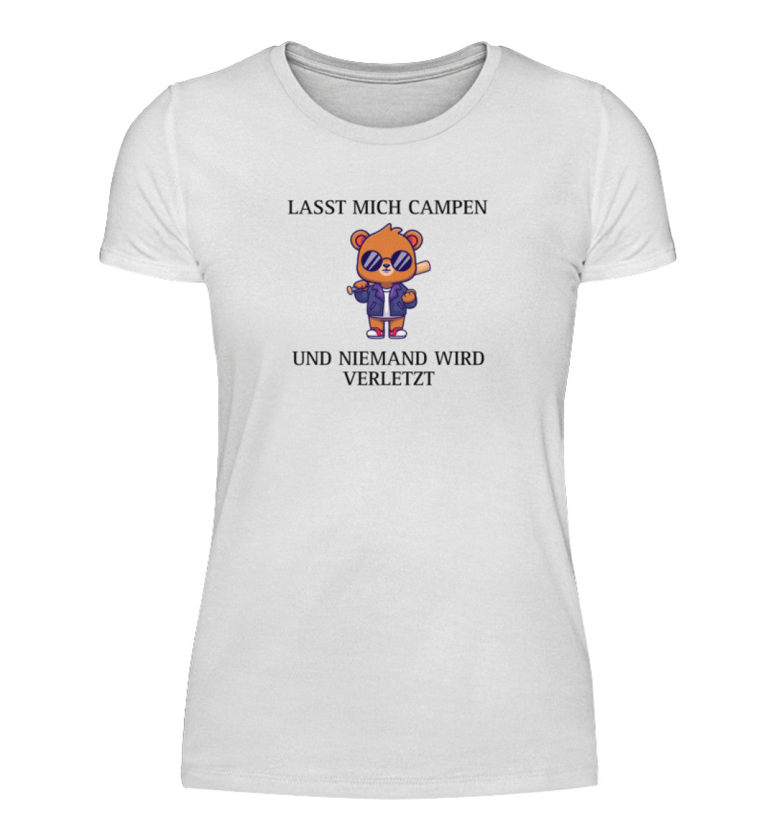 Lasst mich campen - Damenshirt