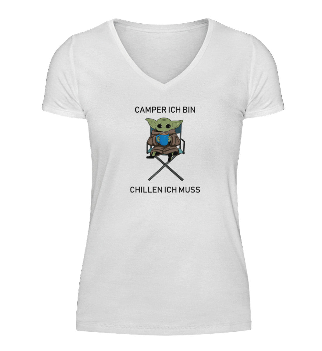 Camper ich bin - V-Neck Damenshirt