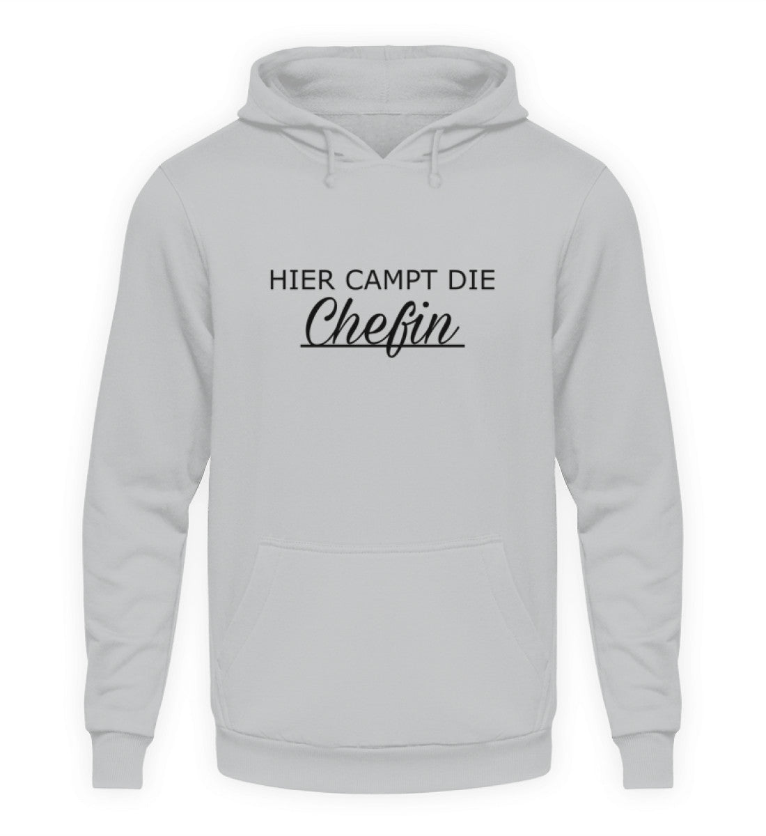 Hier campt die Chefin - Unisex Kapuzenpullover Hoodie