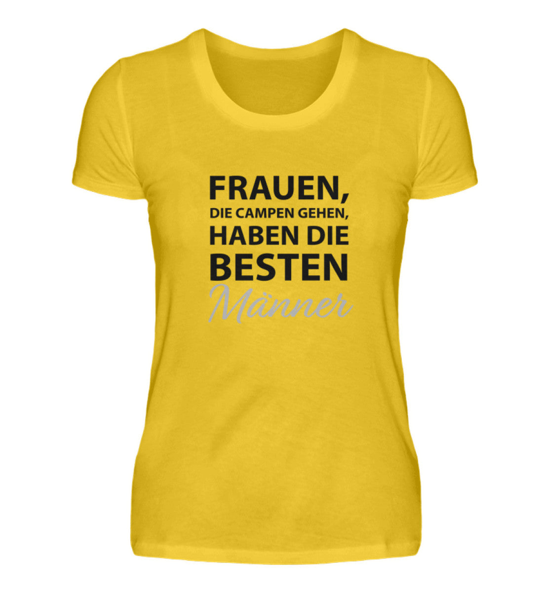 Frauen, die campen gehen - Damenshirt