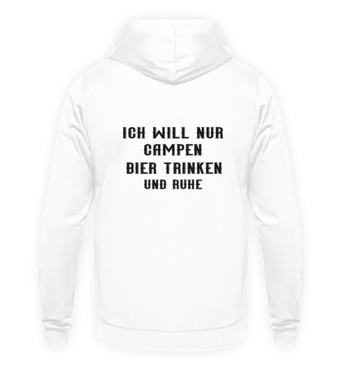 Ich will nur campen - Backprint Hoodie