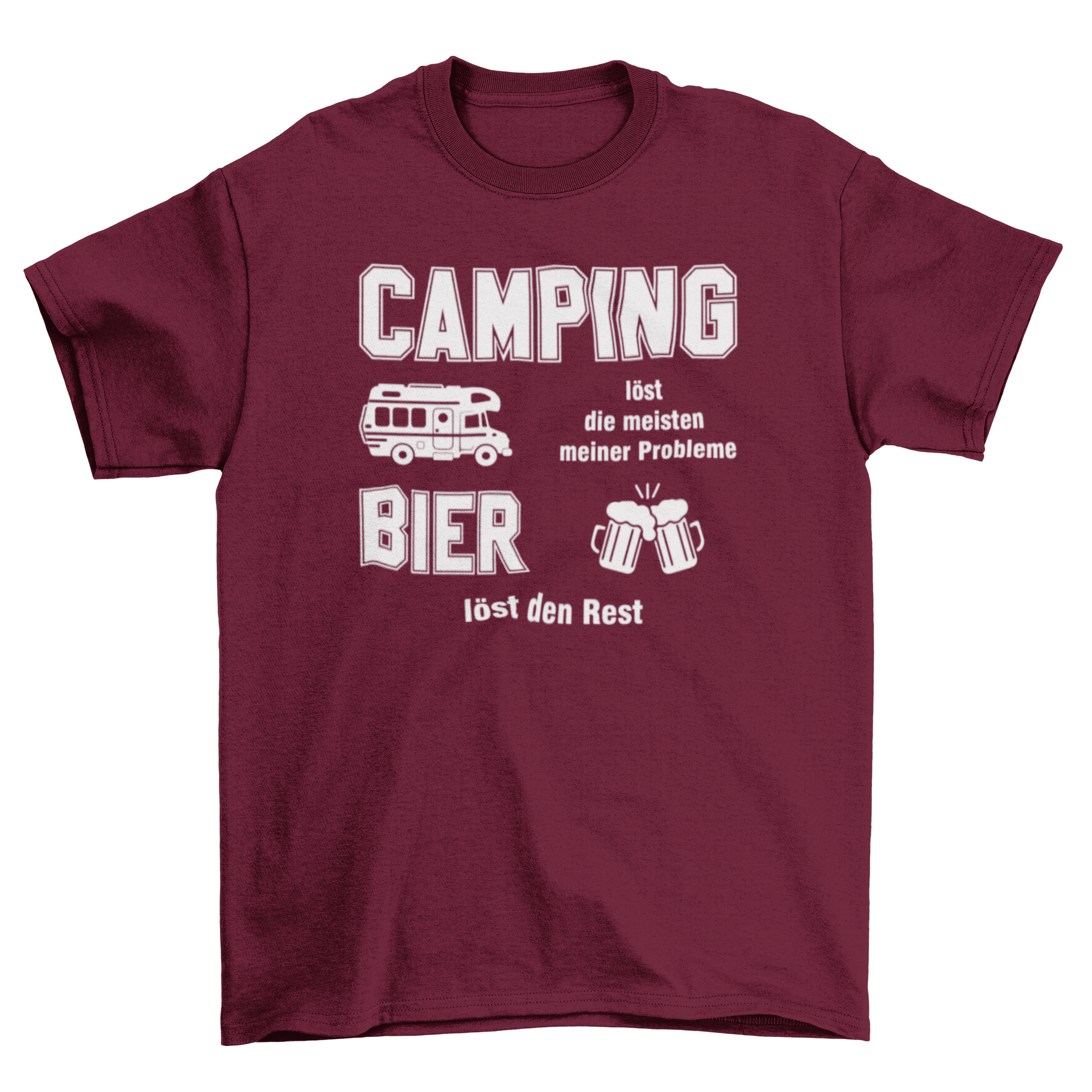 Camping löst die meisten meiner Probleme - T-Shirt