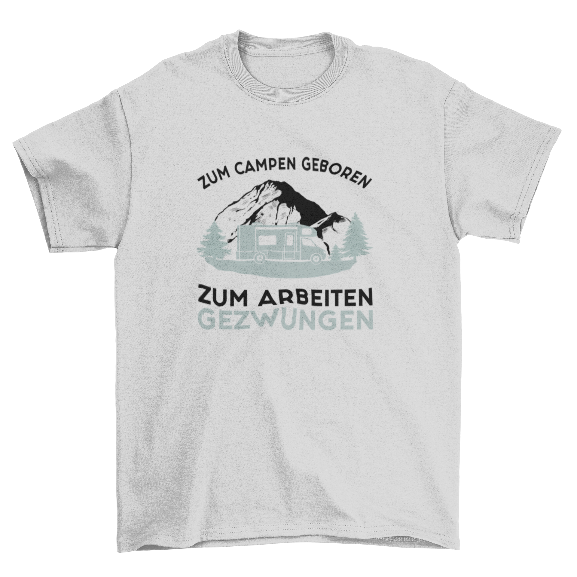 Zum Campen geboren T-Shirt