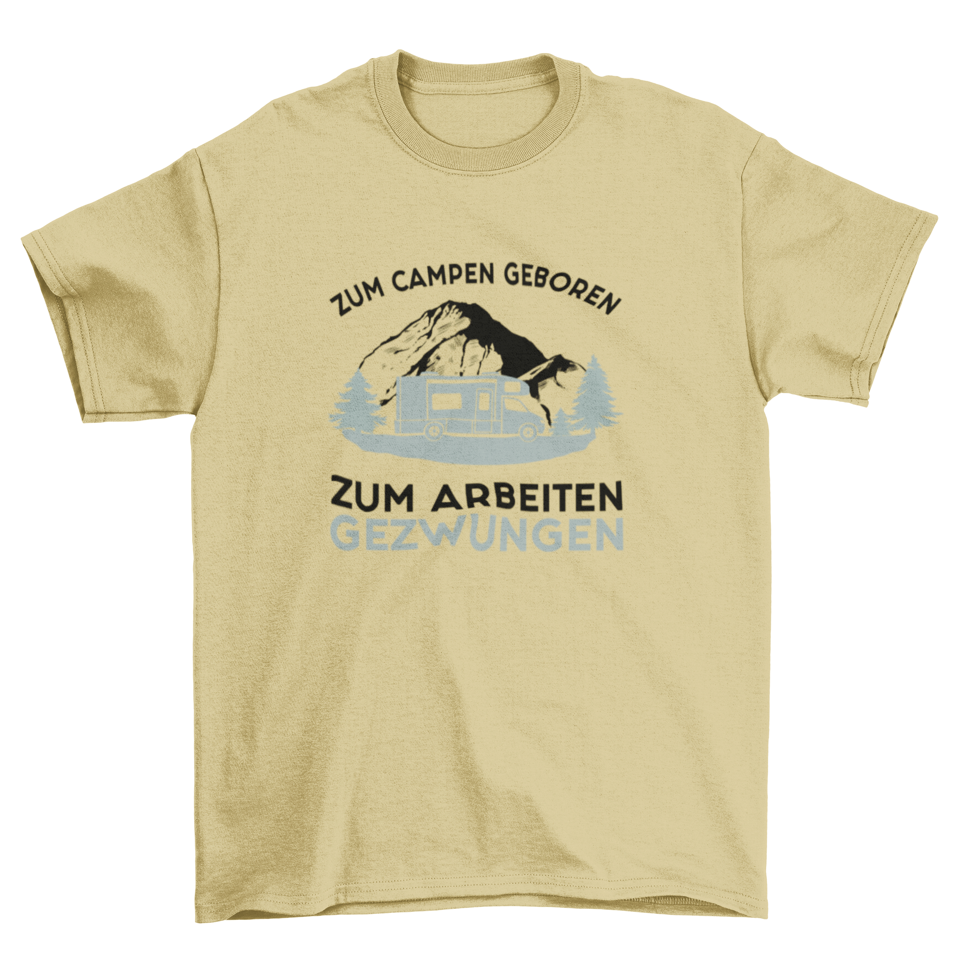 Zum Campen geboren T-Shirt