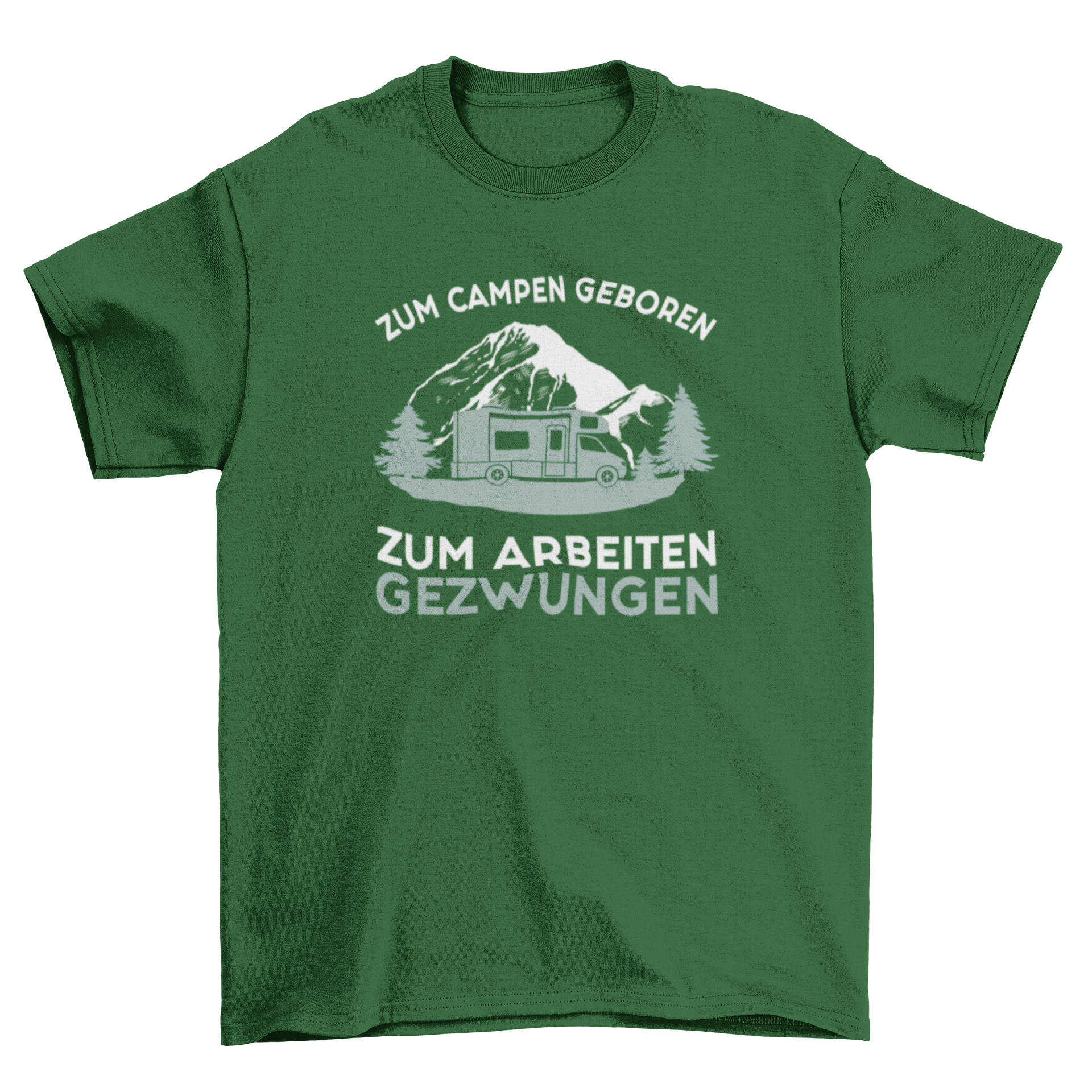 Zum Campen geboren T-Shirt