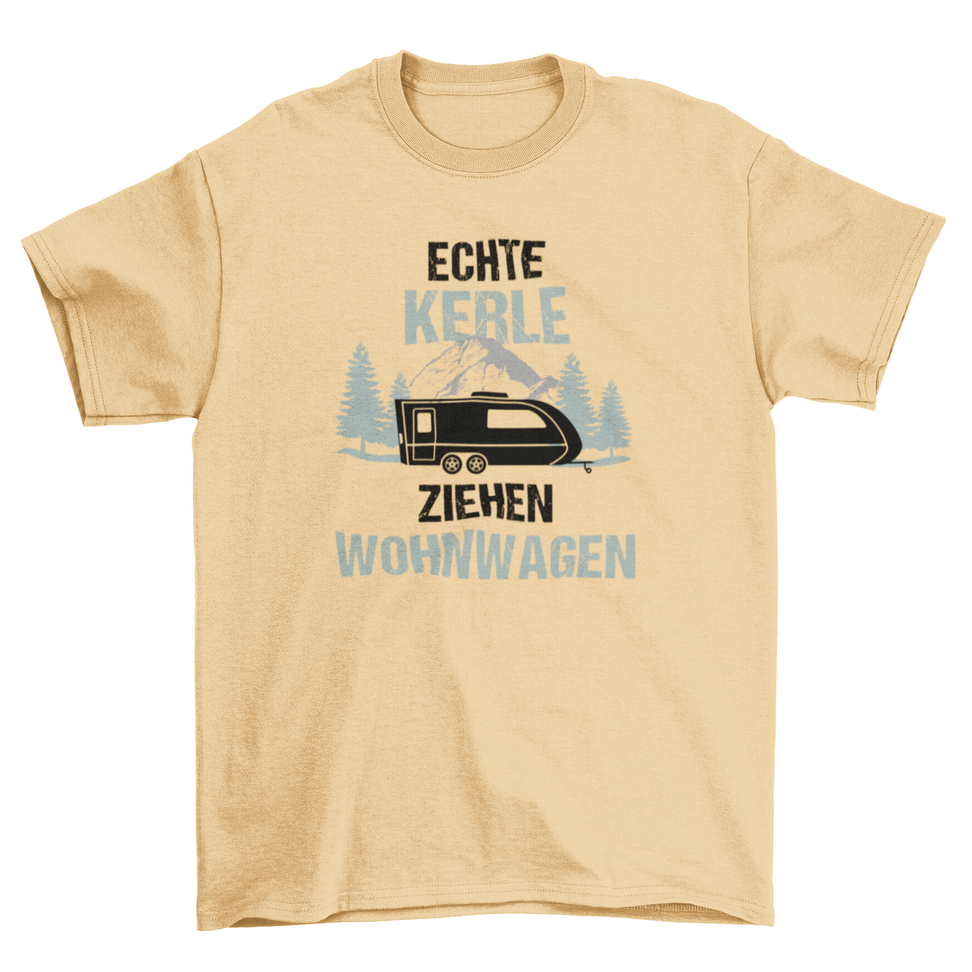 Echte Kerle ziehen Wohnwagen T-Shirt