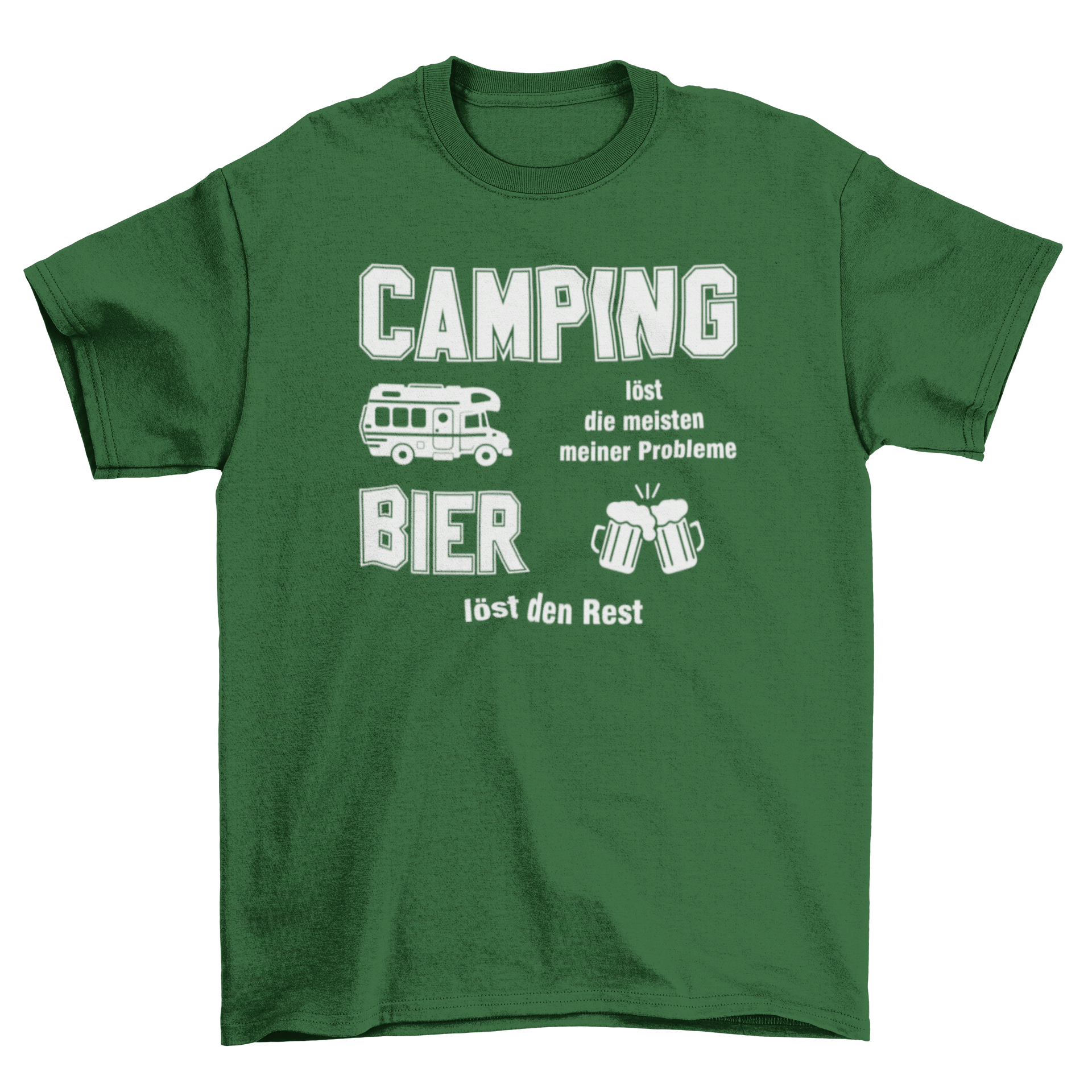 Camping löst die meisten meiner Probleme - T-Shirt