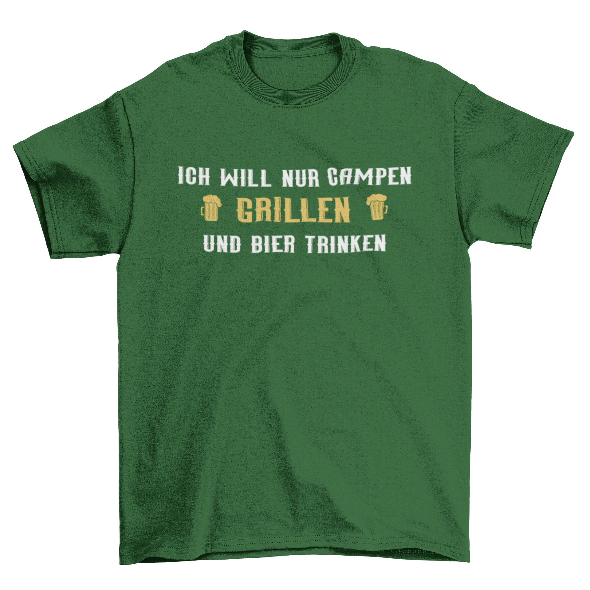 Ich will nur campen - Herren Shirt