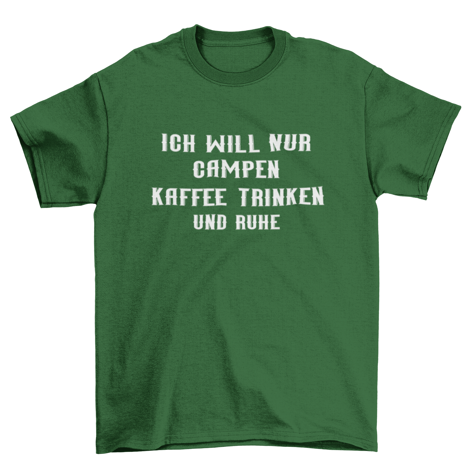 Ich will nur campen und Kaffee trinken - T-Shirt