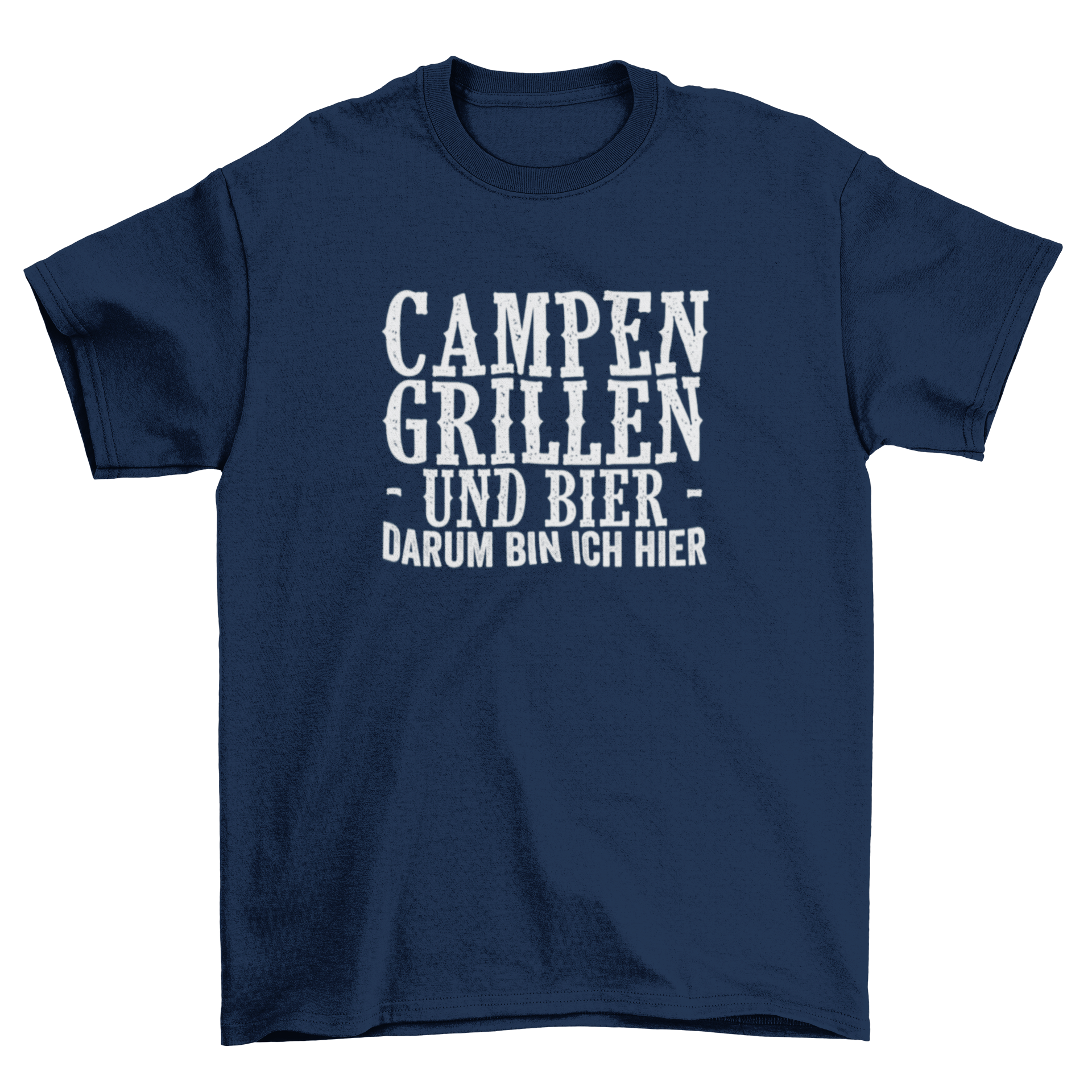 Campen, grillen und Bier - T- Shirt
