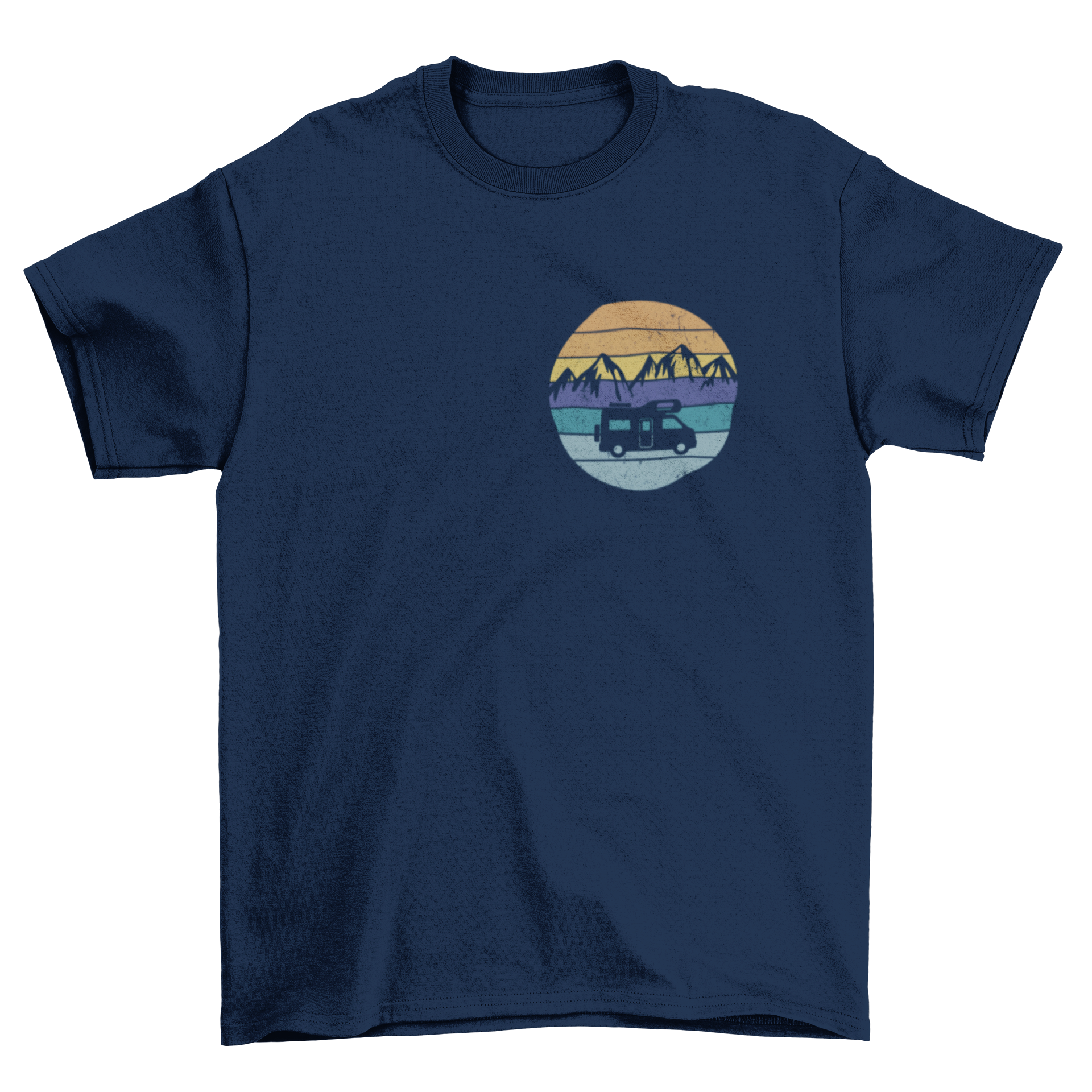 Wohnmobil und Berge  - T-Shirt
