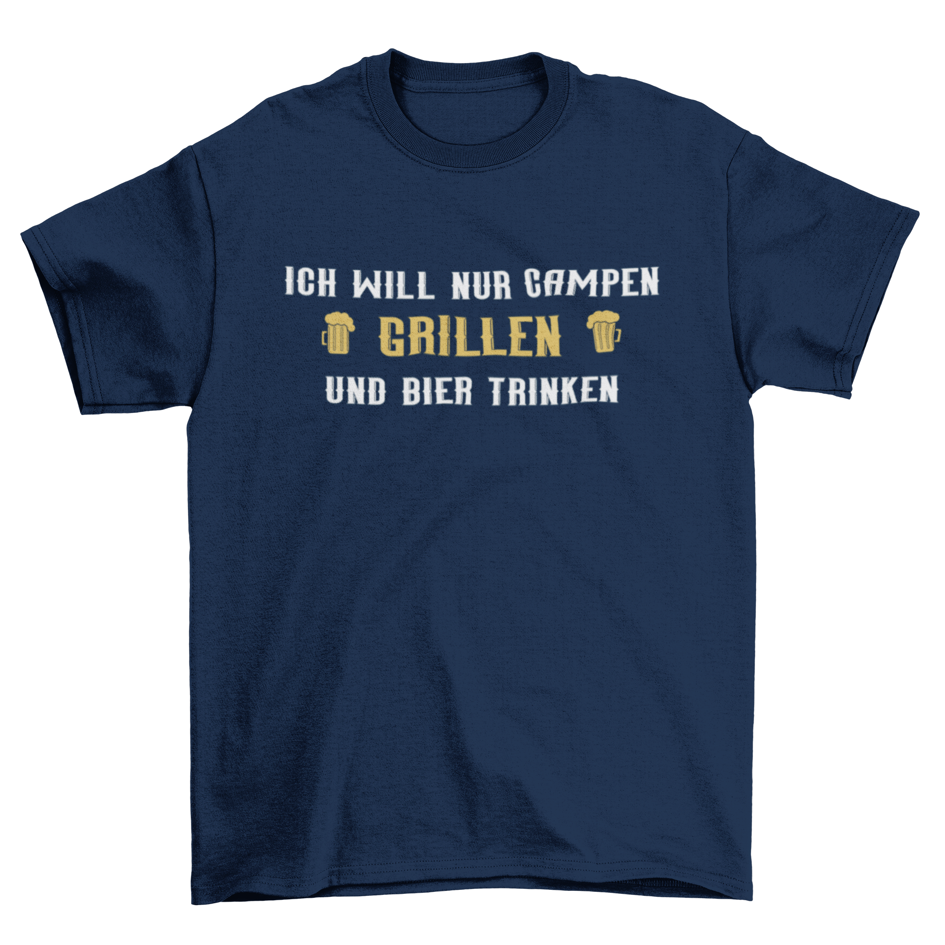 Ich will nur campen - Herren Shirt