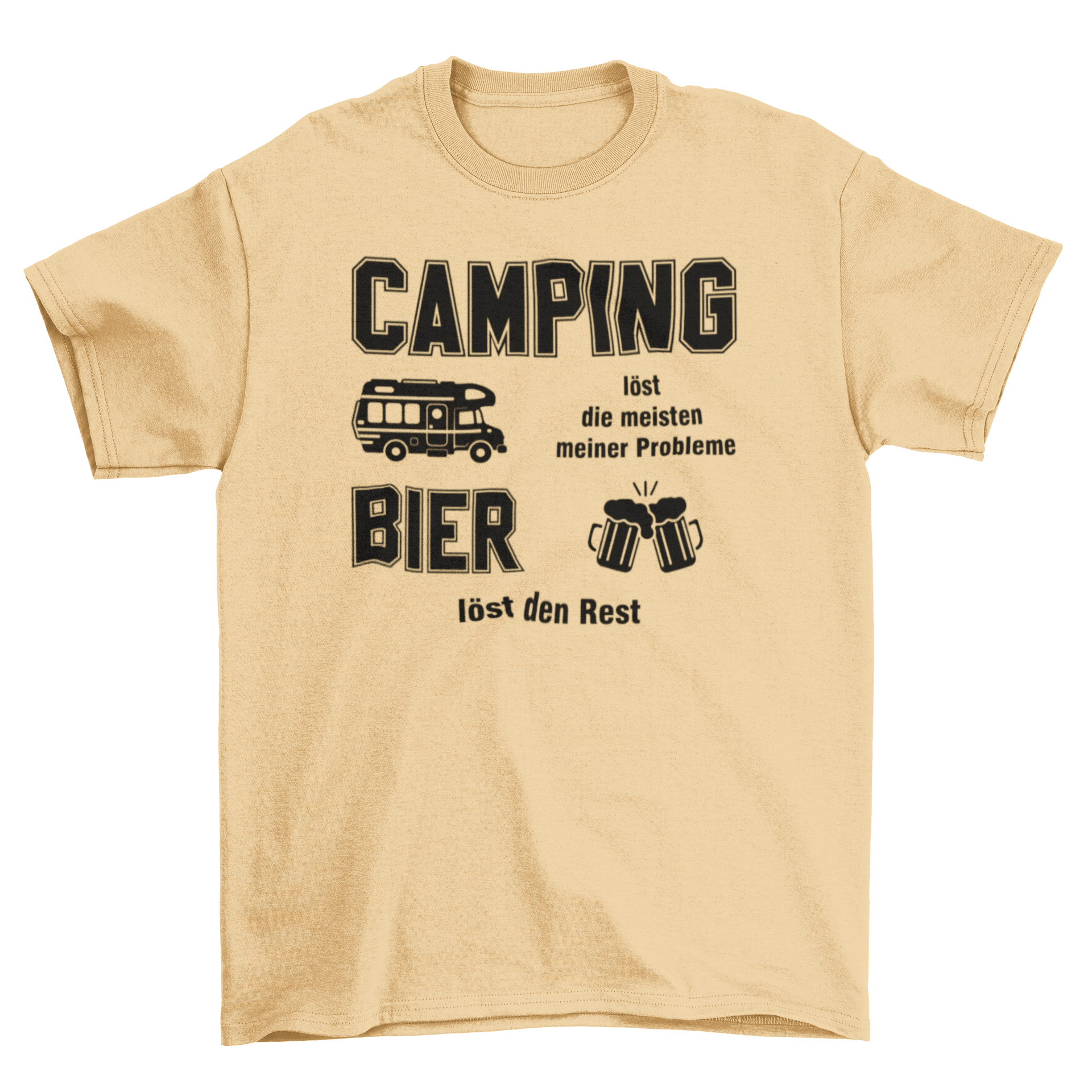 Camping löst die meisten meiner Probleme - T-Shirt