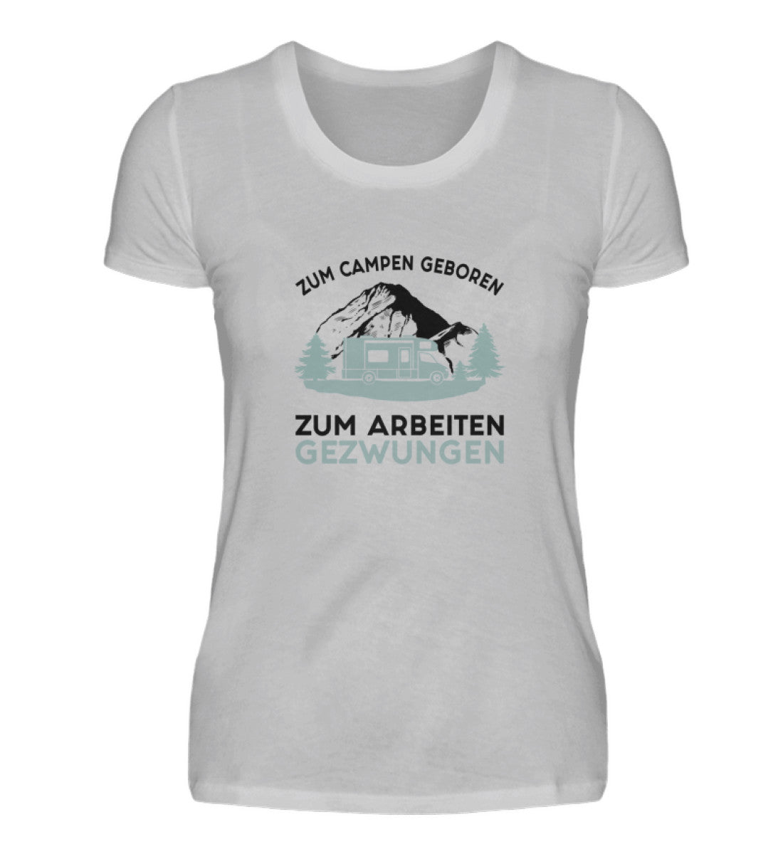 Zum Campen geboren - Damenshirt