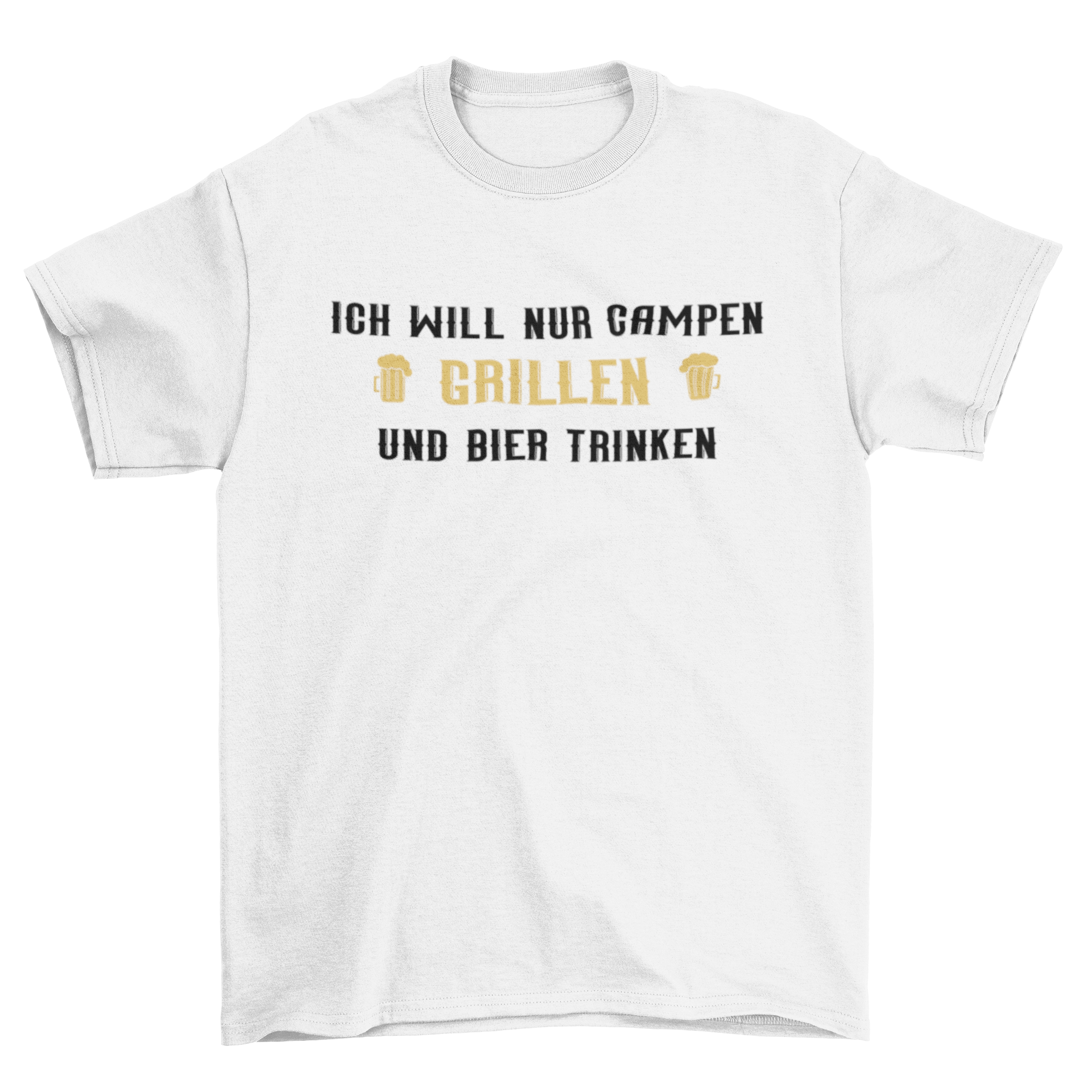 Ich will nur campen - Herren Shirt