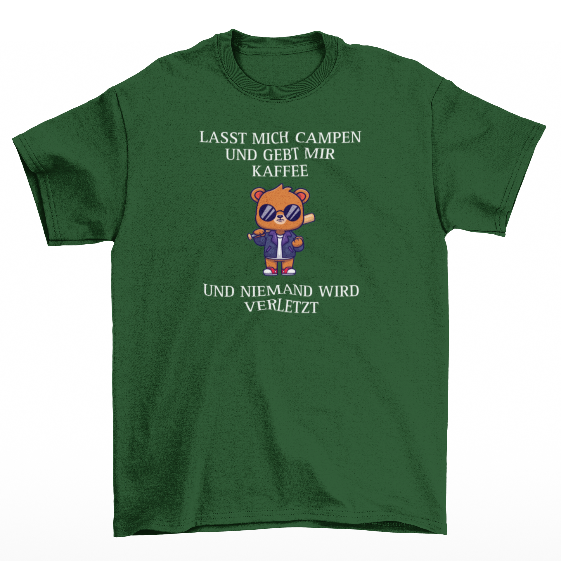 Lasst mich campen und gebt mir Kaffee  - T-Shirt