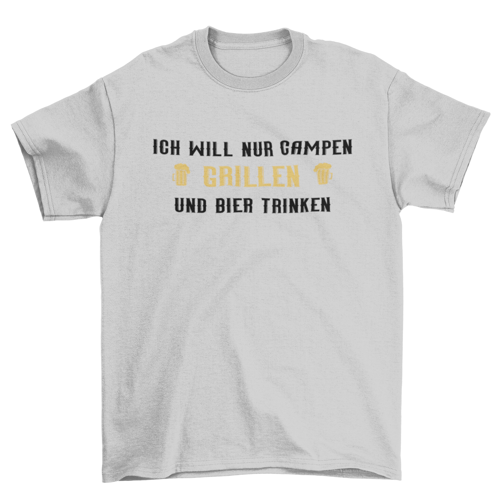 Ich will nur campen   - Herren Shirt