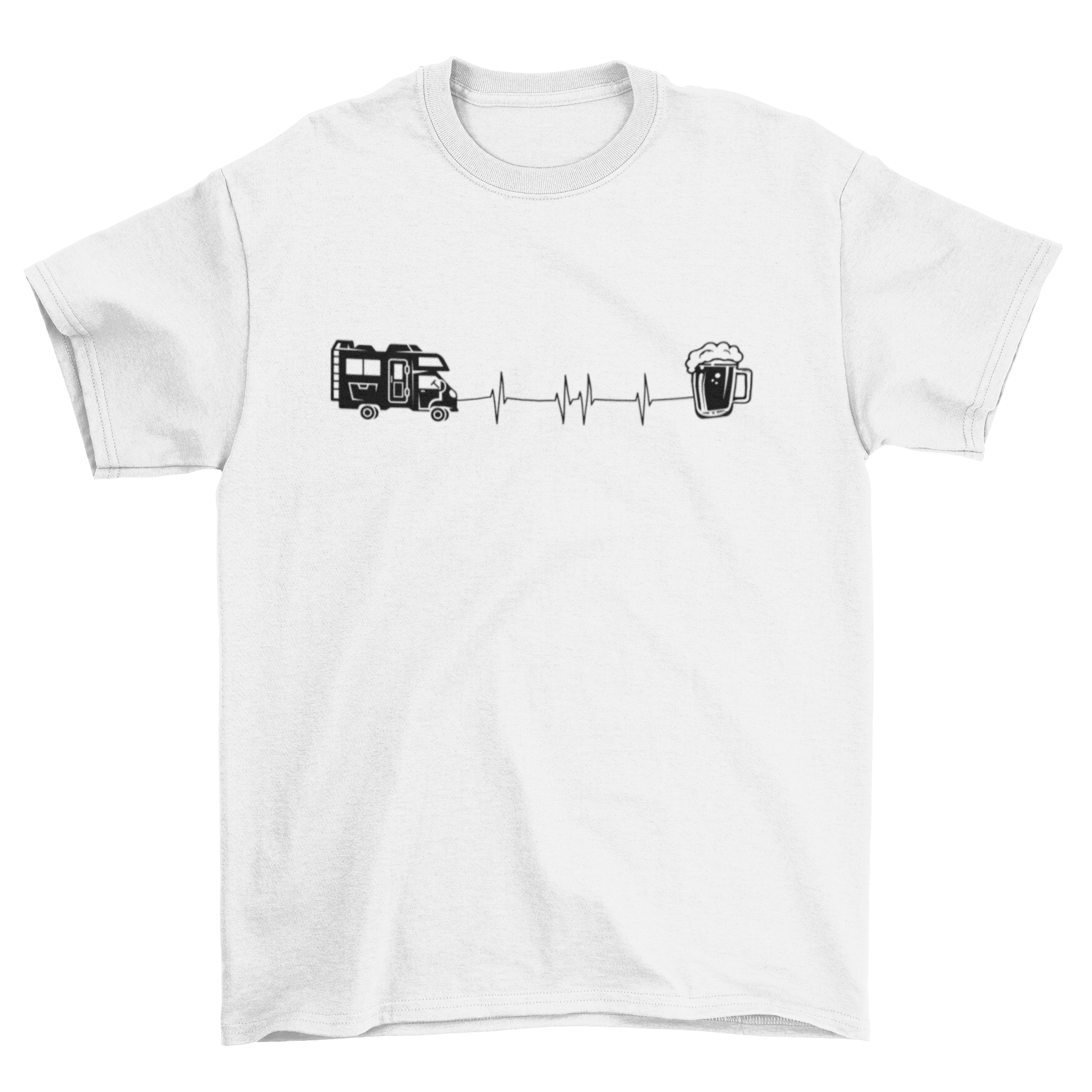 Wohnmobil und Bier  - T-Shirt